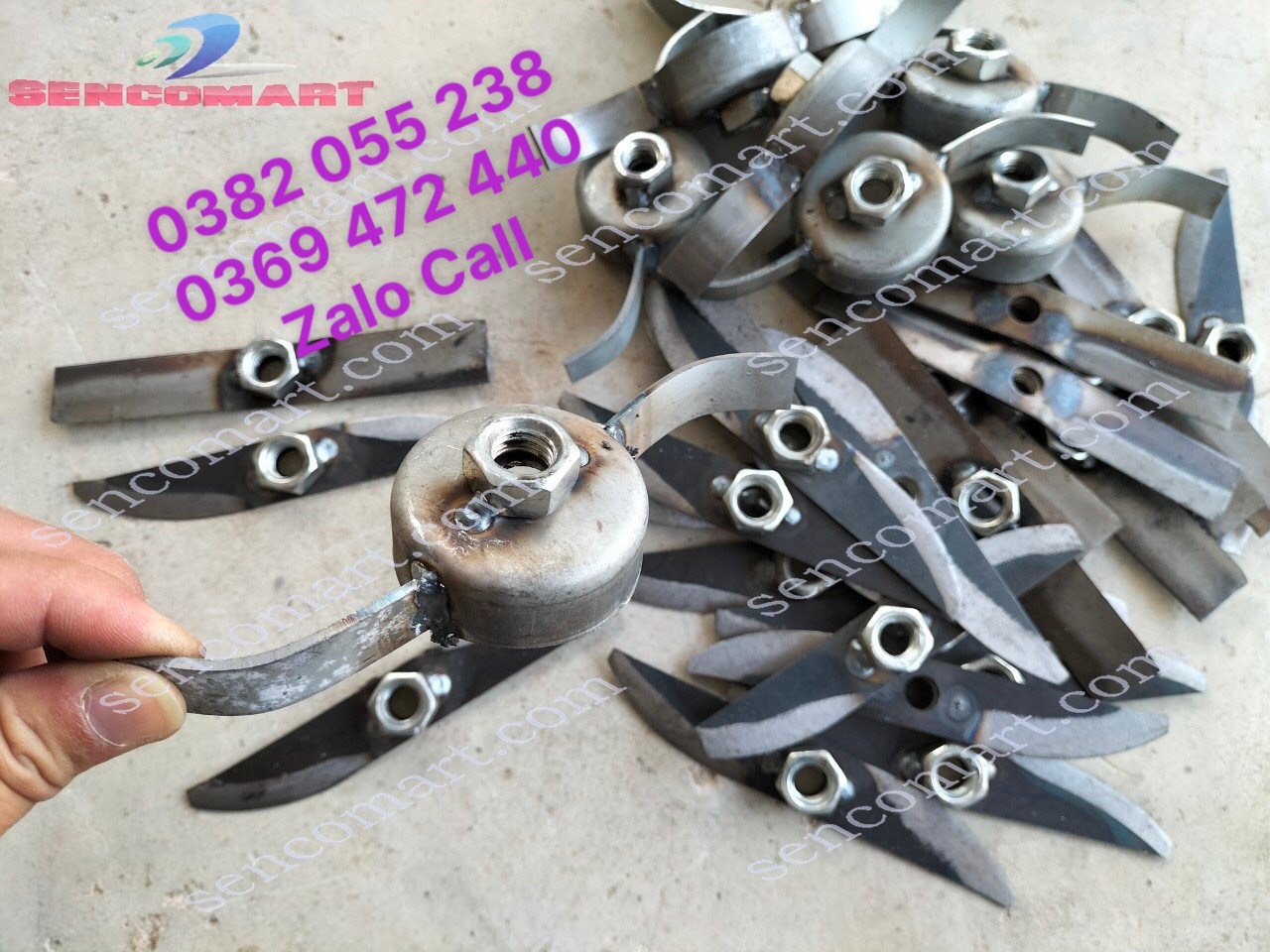 Bộ lưỡi dao gắn máy băm bèo tây rau muống