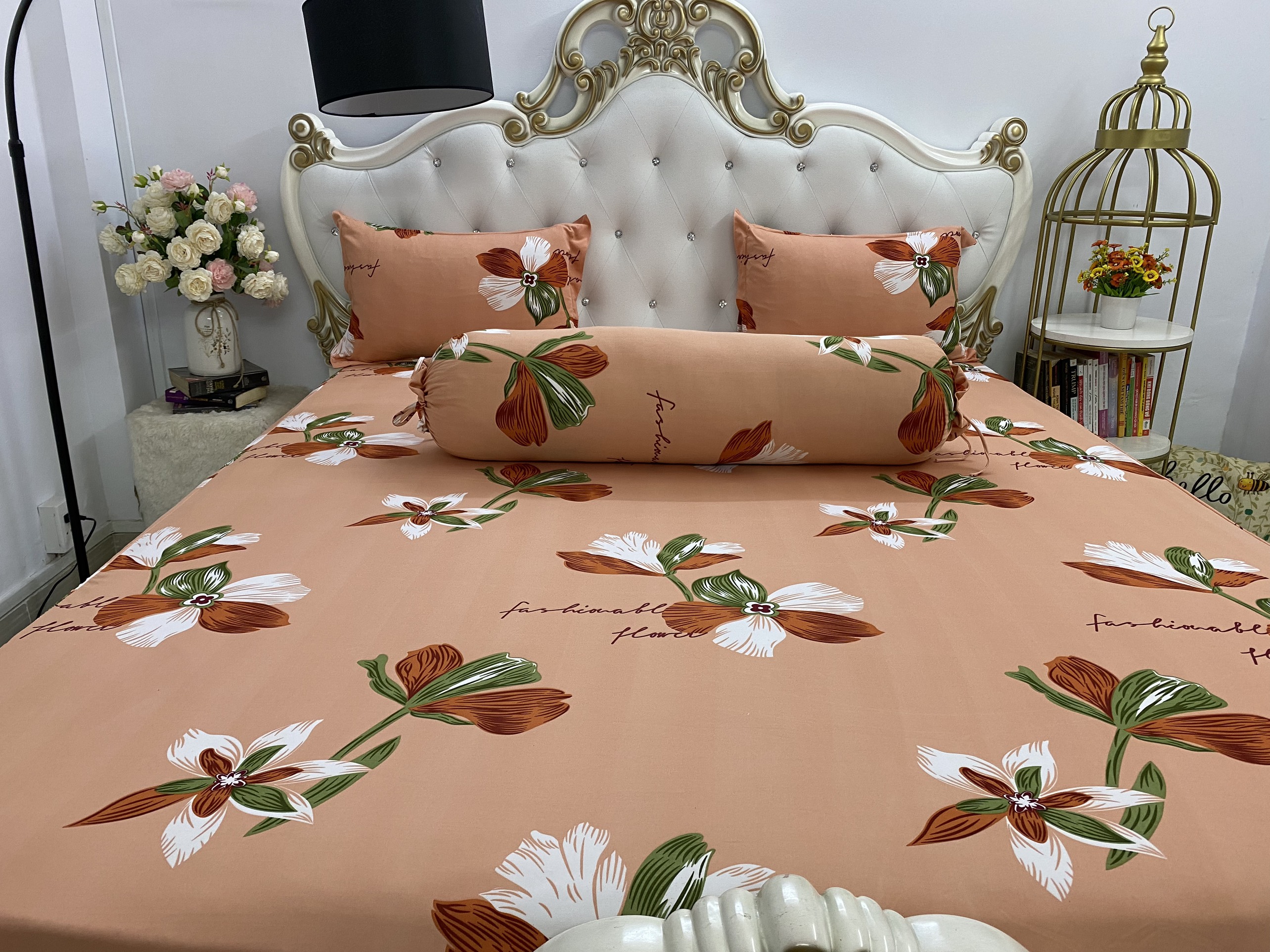 [HCM]Bộ Drap gối Thun Lụa cao cấp {4 món } đặc biệt < áo ôm may dây kéo.#gagoi. giao chuẩn mẫu.