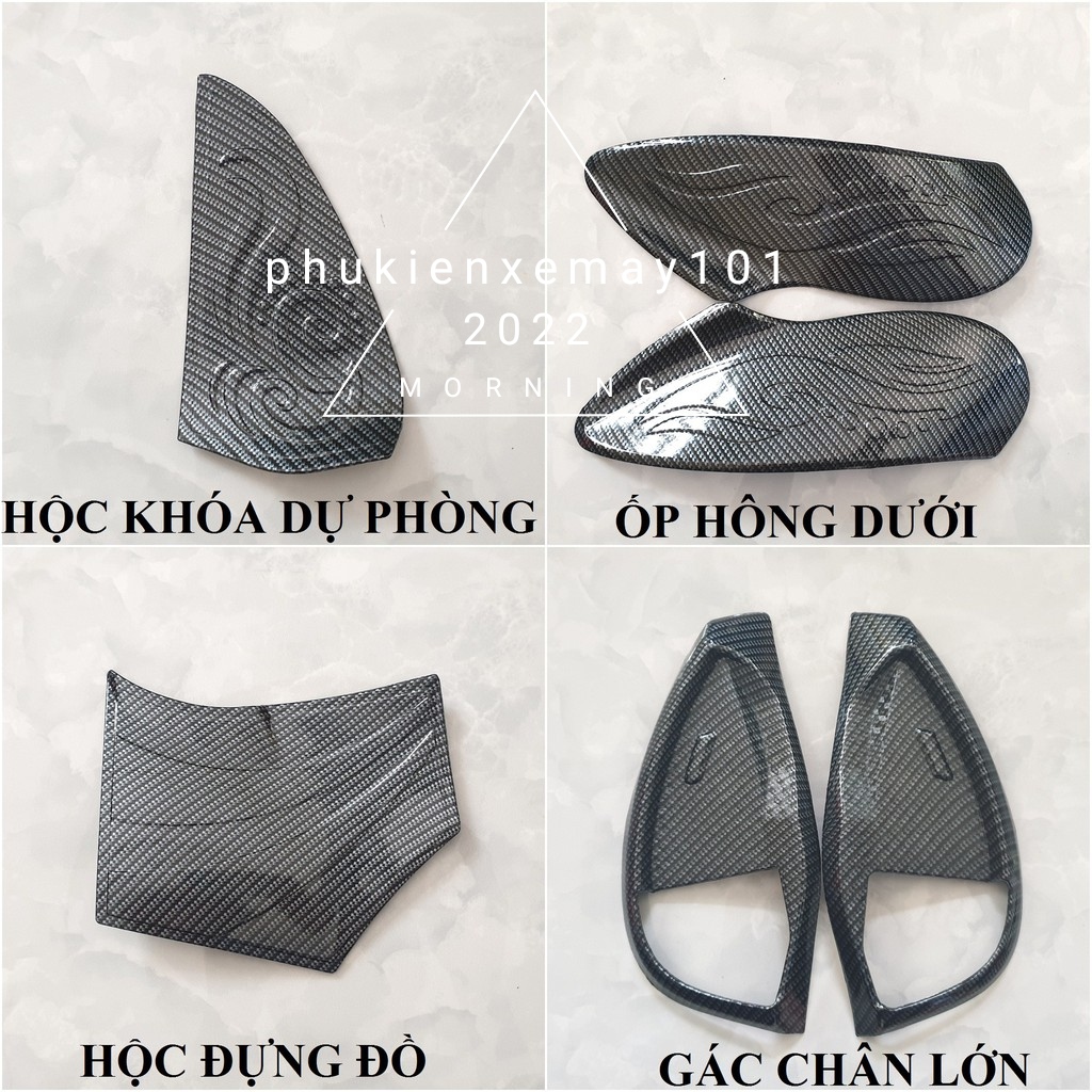 [Sh Mode 2020-2025] Ốp trang trí xe SH Mode 2020-2025 carbon Artistar