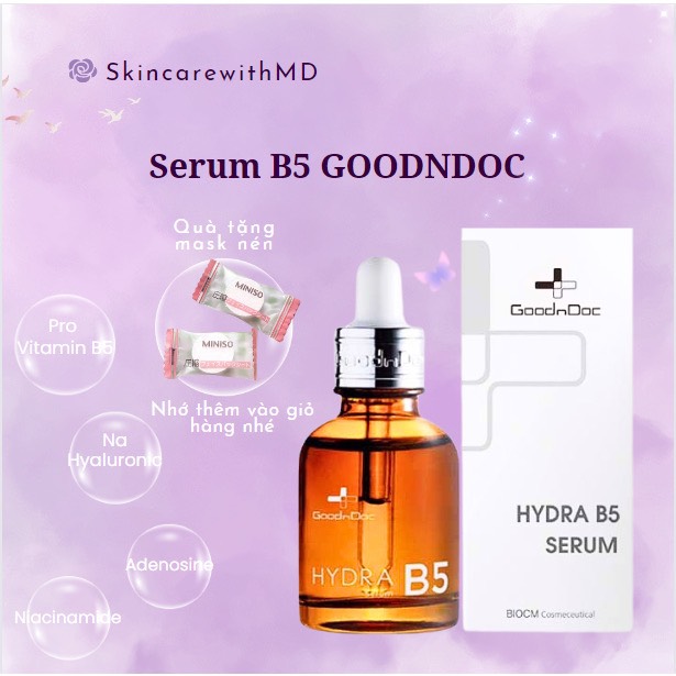 Serum B5 Goodndoc phục hồi, cấp ẩm cho da 30ml