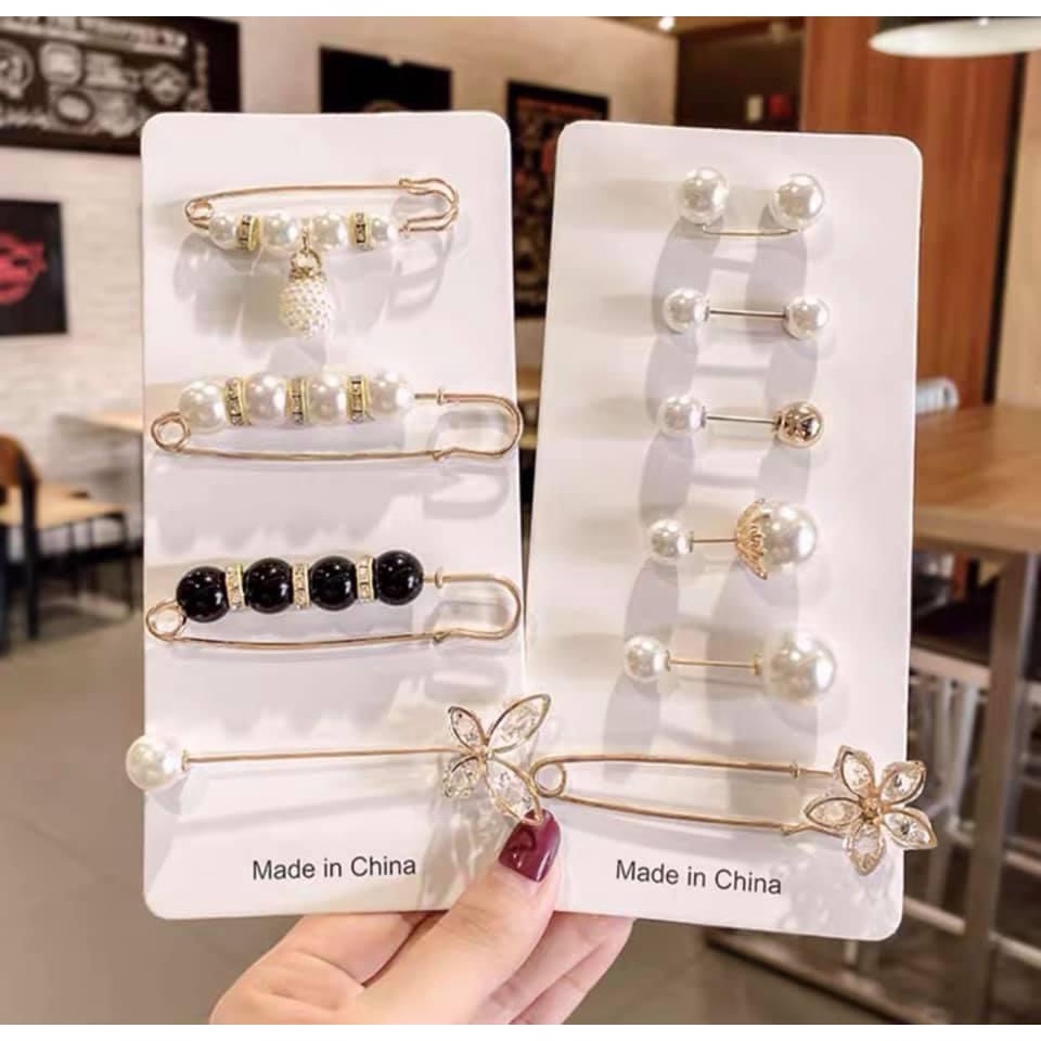 Set 4 Khuy Cài áo - Trâm & ghim cài áo