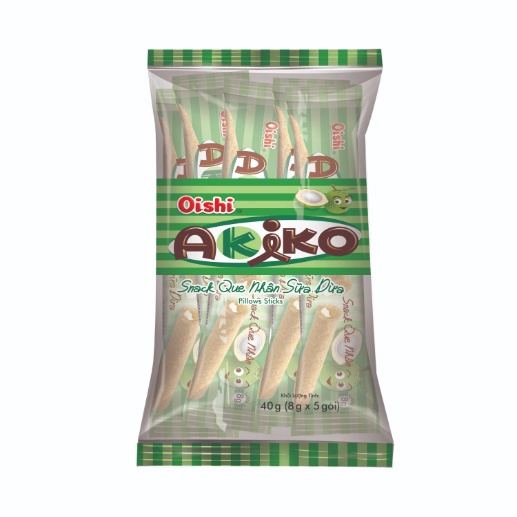 Bánh snack que có nhân Oishi Akiko các vị gói 160g 20 que