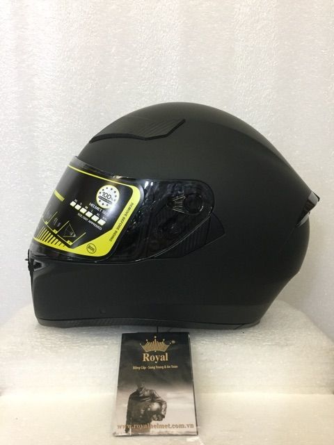 [HCM]Nón bảo hiểm Royal M138B đen full