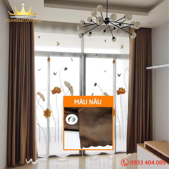 Rèm cửa đủ Size Rộng 4m, chiều cao tùy chọn