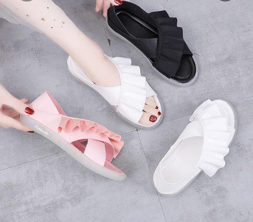 [HCM]Sandal quai chéo đế gân bò cao cấp