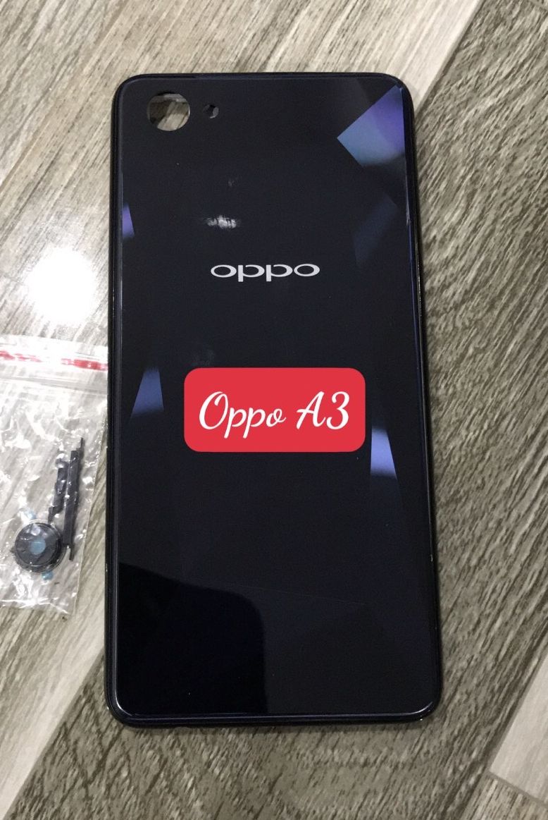 Bộ vỏ +sườn oppo A3 (bộ gồm lưng sườn,khung xương. phím bấm.