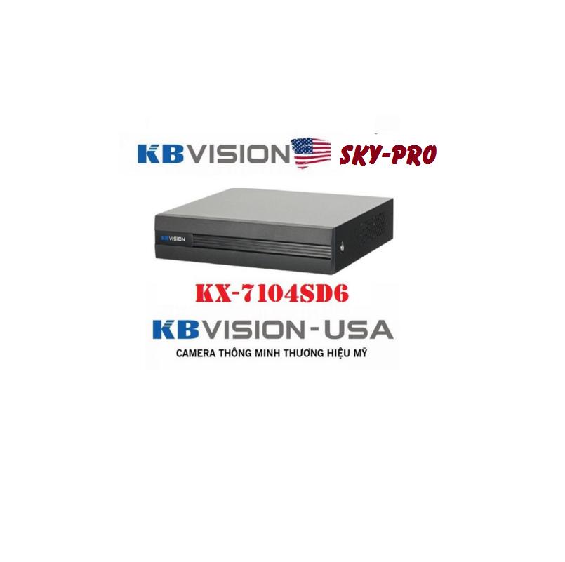 Đầu ghi hình camera 4 kênh 5 in 1 KBVISION KX-7104SD6, đầu ghi hình camera, 4 kênh full HD, bảo hành 2 năm, đầu ghi kbvision, đầu ghi kbvision 4 kênh ip, đầu ghi camera ip an ninh chuyên dụng, đầu ghi camera ip, bán trên skypro.