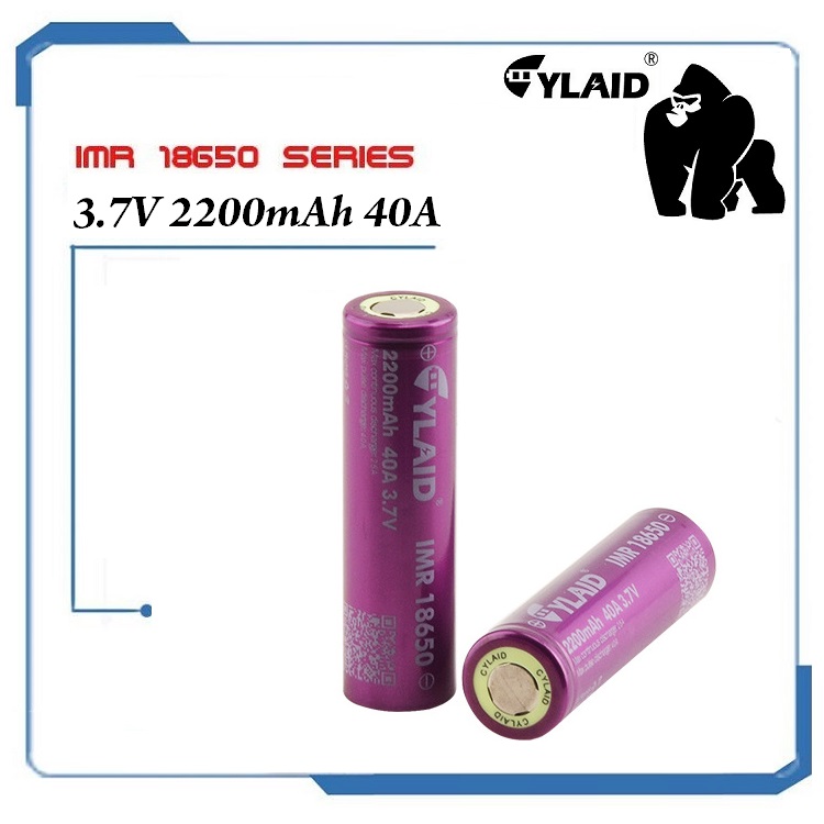 Pin 18650 CYLAID IMR 3.7v 2200mAh 40A