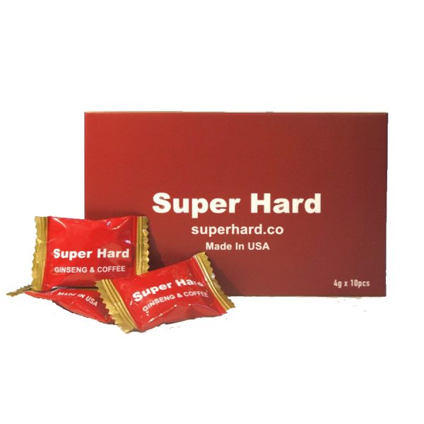 [Made in USA][Hàng chuẩn Mỹ] Combo 3 viên kẹo Sâm Super hard ginseng & coffee bản lĩnh đàn ông đích thực