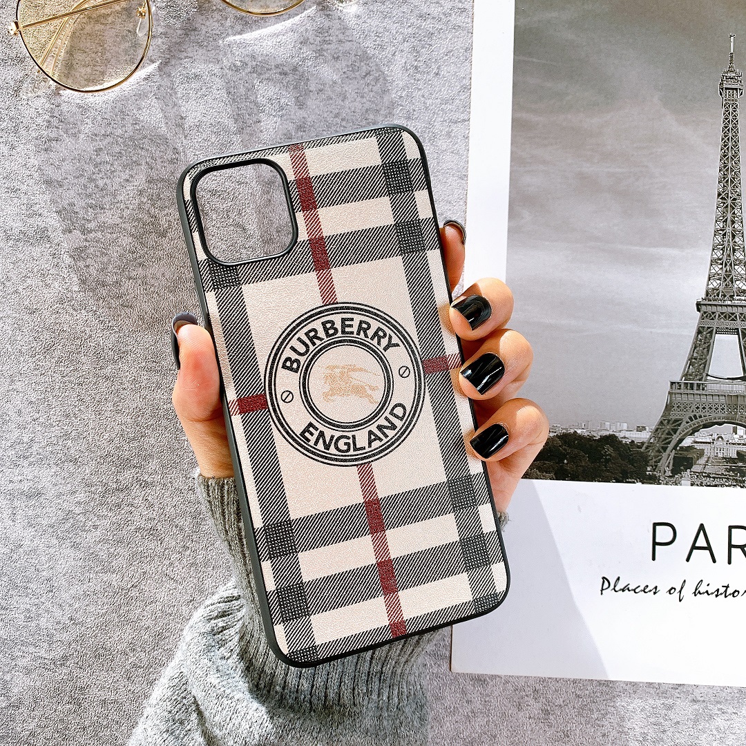 Ốp Lưng Da IMD Họa Tiết BURBERRY