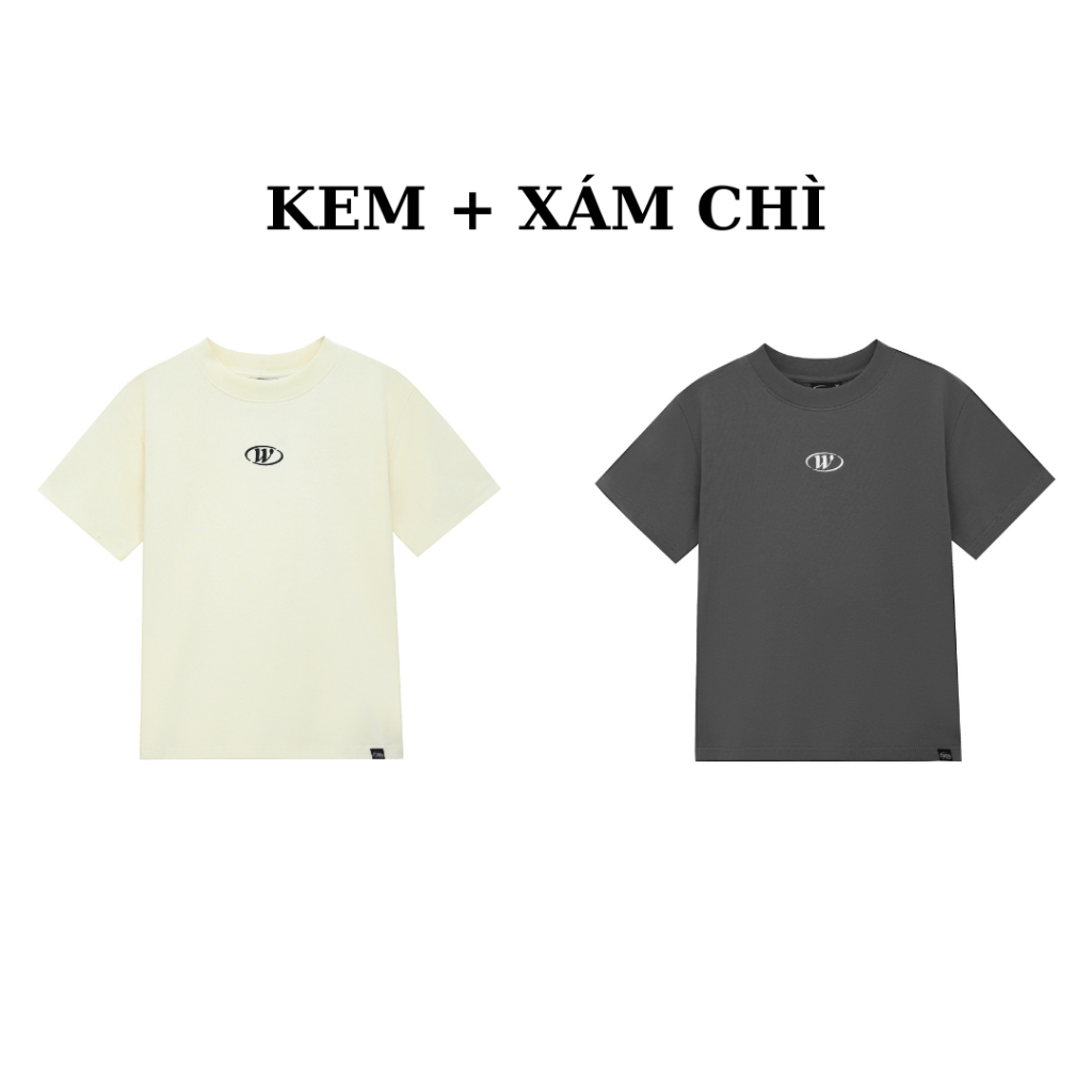 [Nhập LazXuHuong02 - giảm 25k đơn từ 199k] COMBO 2 áo Baby Tee Logo "W" thêu - Whattowear
