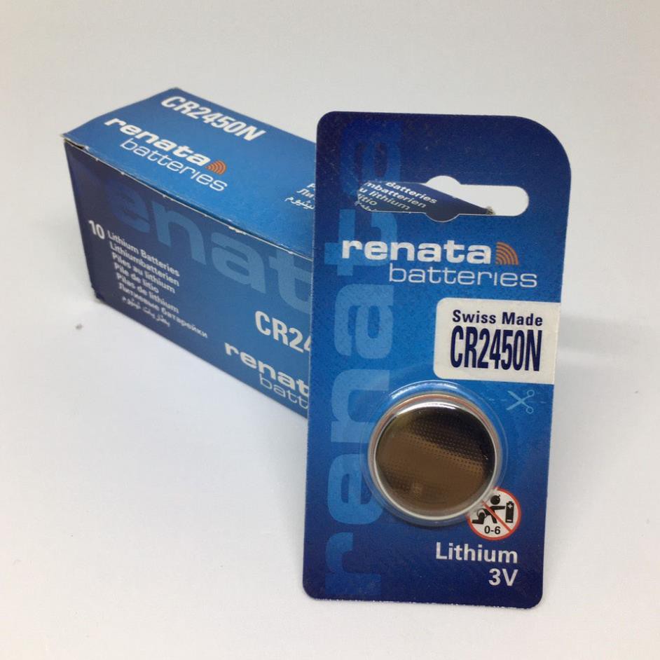 Pin 3V Lithium CR2450N Renata vỉ 1 viên chất lượng tốt