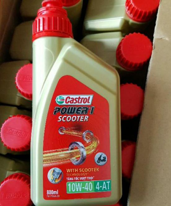 [HCM][CASTROL XE GA CHÍNH HÃNG] Castrol POWER1 Scooter 10W-40 (800ml)