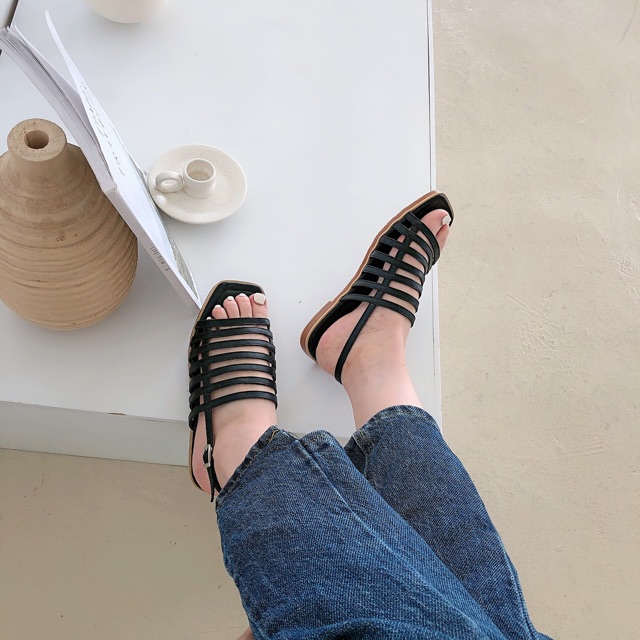 DÉP  SANDAL NỮ  NHIỀU QUAI QUAI NGANG