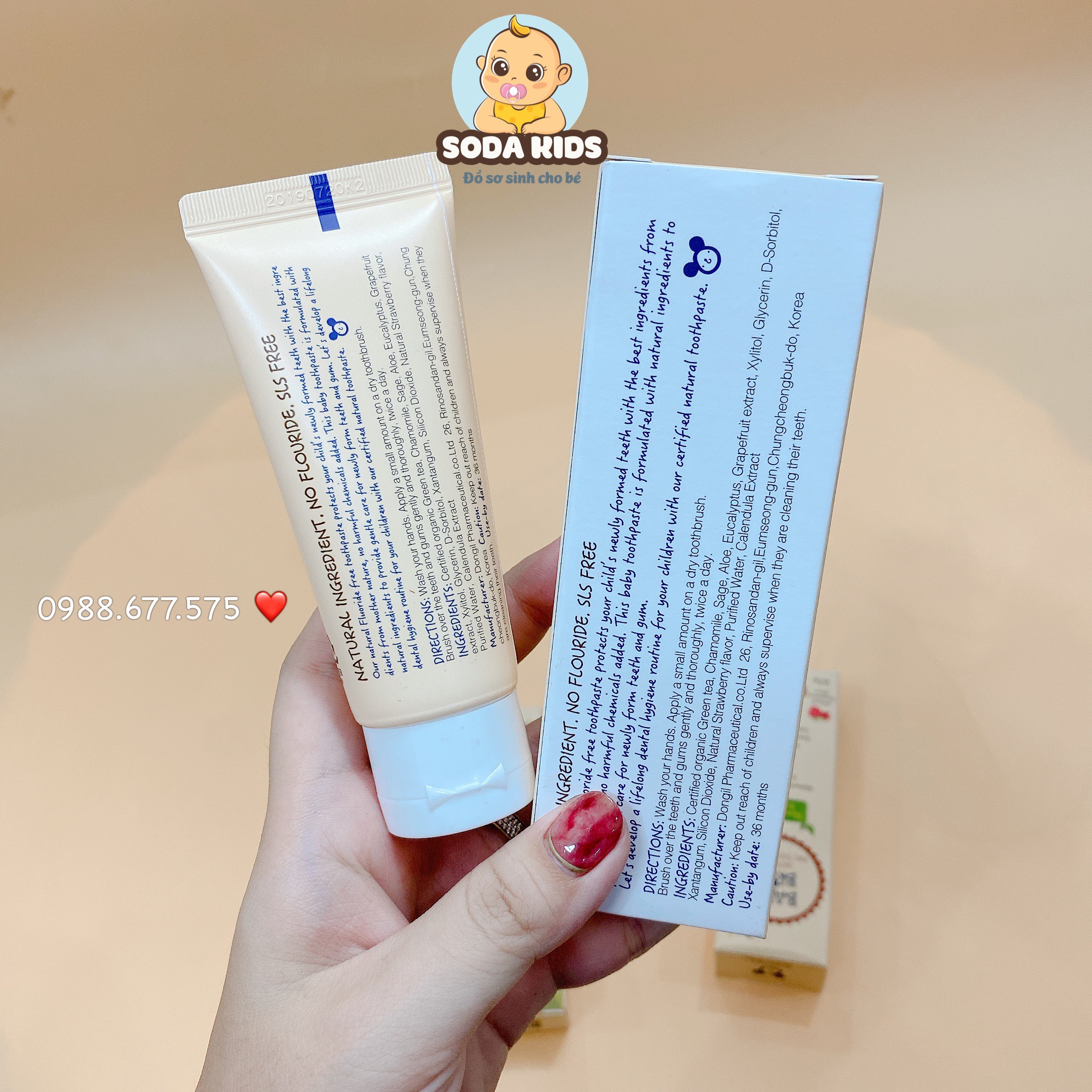 Kem đánh răng hữu cơ Baby Bro