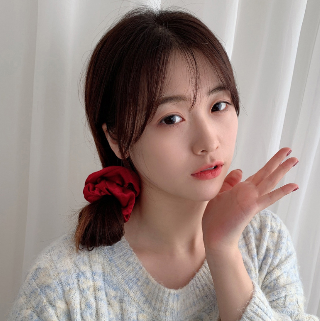 (Chọn 50 mầu - Ảnh thật) Dây buộc tóc lụa bóng Scrunchies xinh xắn HD48