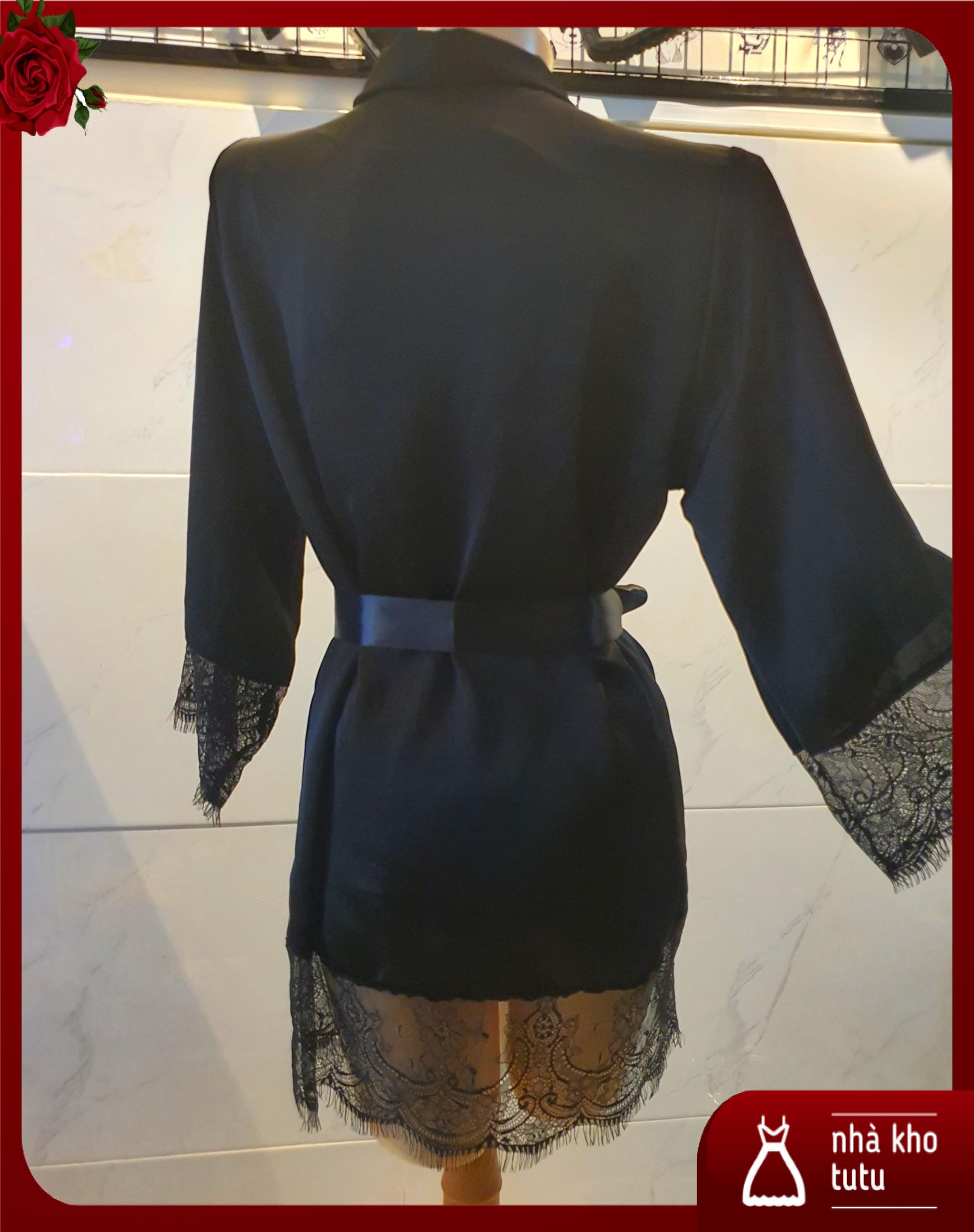 Áo choàng ngủ Satin lụa cao cấp S009