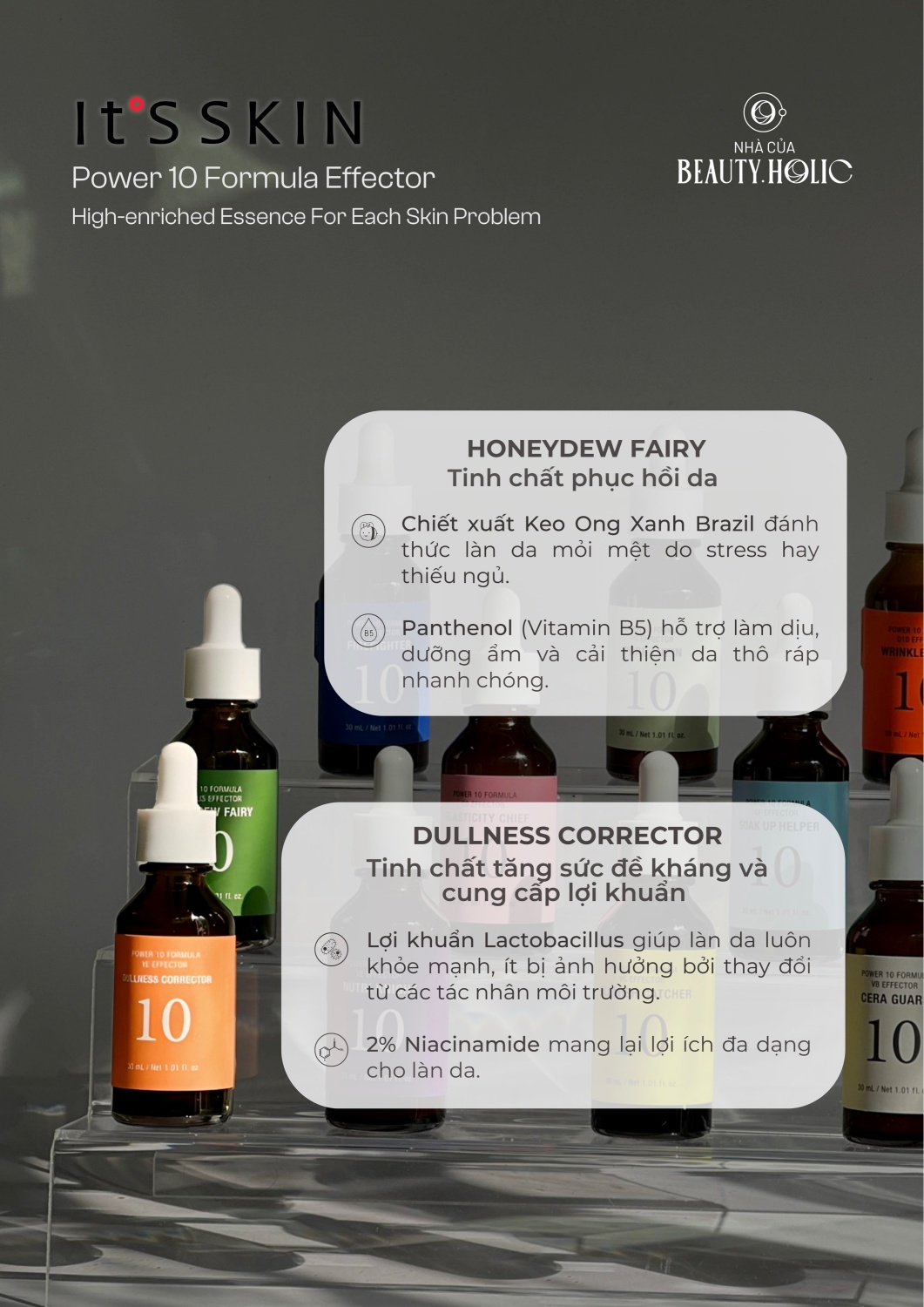 [Nhacuabeautyholic] Bộ sưu tập serum IT'S SKIN POWER 10 FORMULA EFFECTOR 30ml