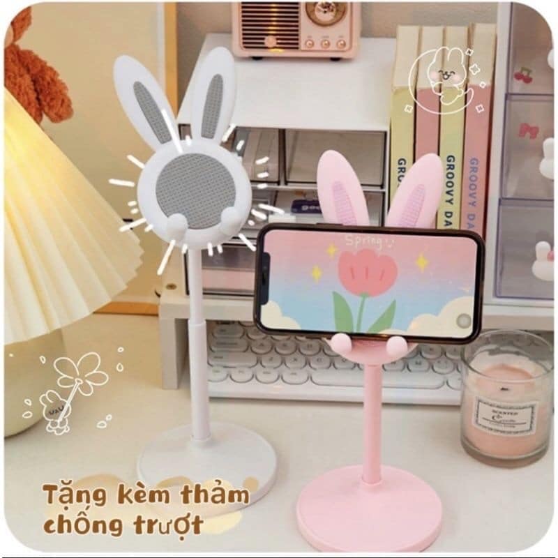 Giá đỡ điện thoại hình tai thỏ cute