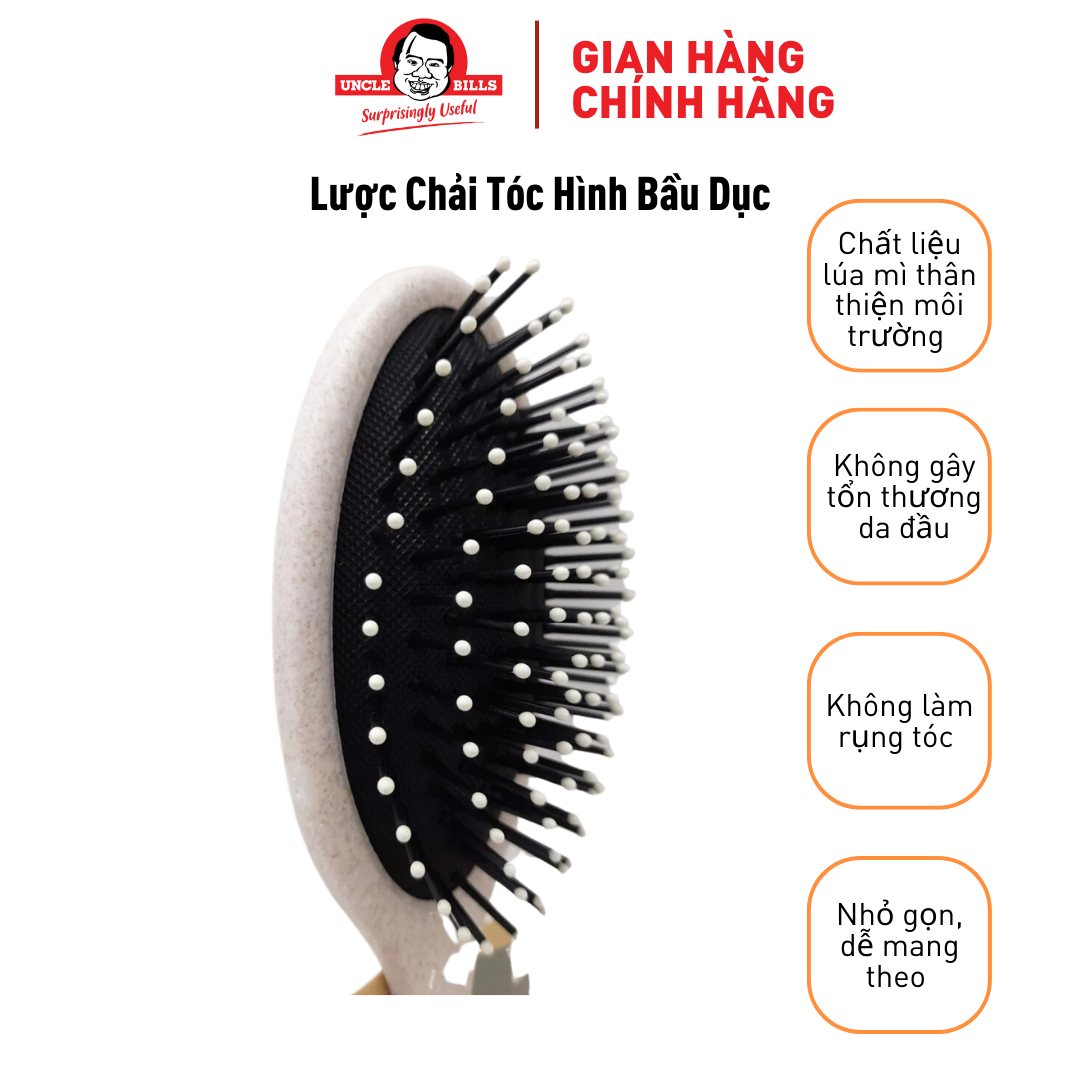 Lược Chải Gỡ Rối Sợi Lúa Mì Uncle Bills AH4594 - Hàng Nhập Khẩu