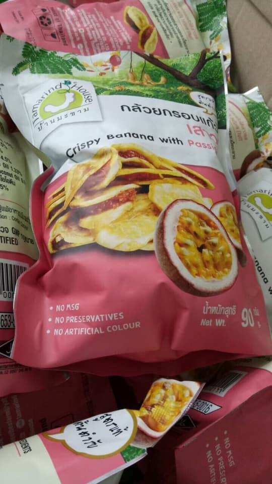 [HCM]Chuối sấy kẹp chanh dây đăc sản Thái Lan 90gr