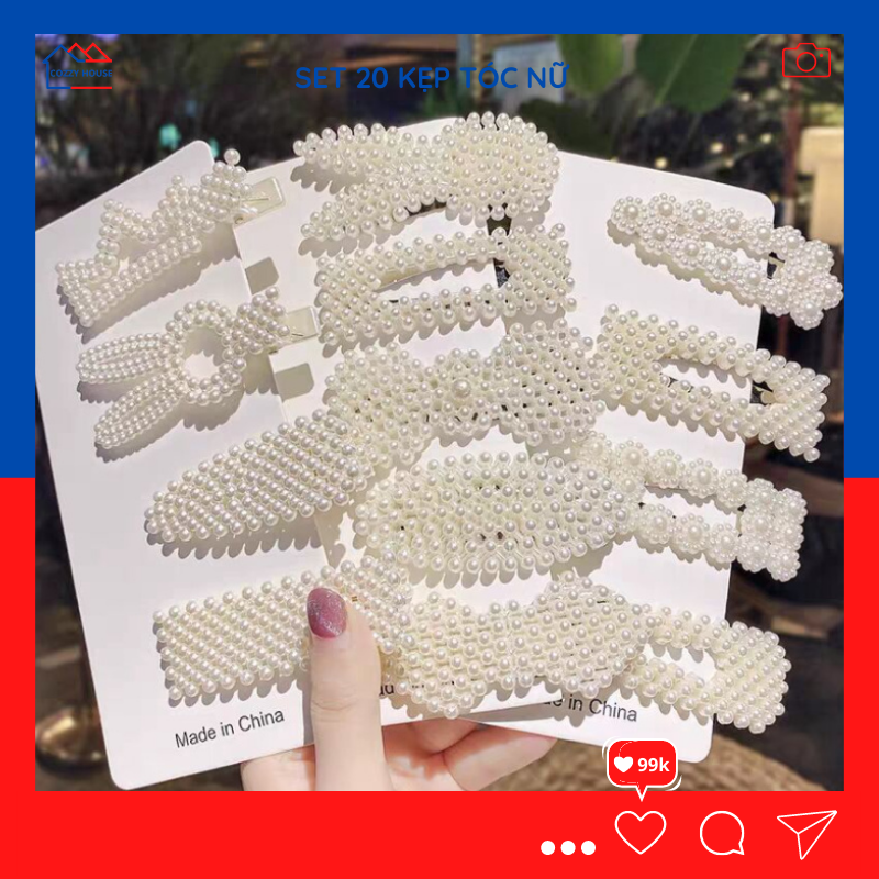 Sét kẹp tóc nữ dễ thương