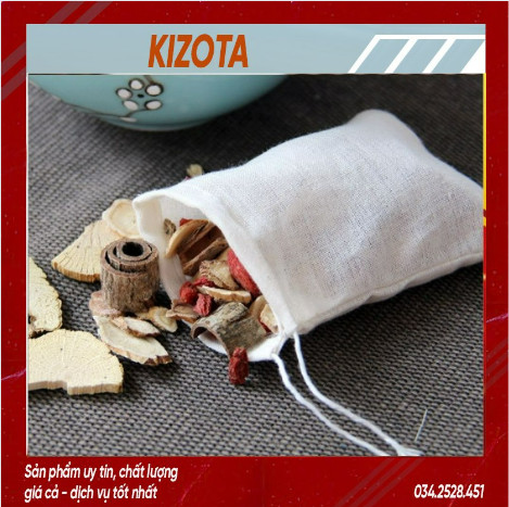 Túi lọc nấu ăn, túi lọc trà đủ cỡ- rất tiện cho chế biến nấu - kizota