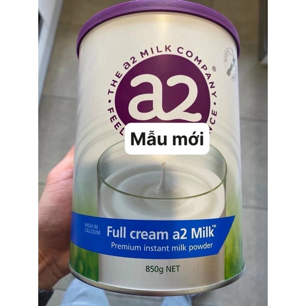 Sữa A2 Nguyên Kem Úc 850g mẫu mới