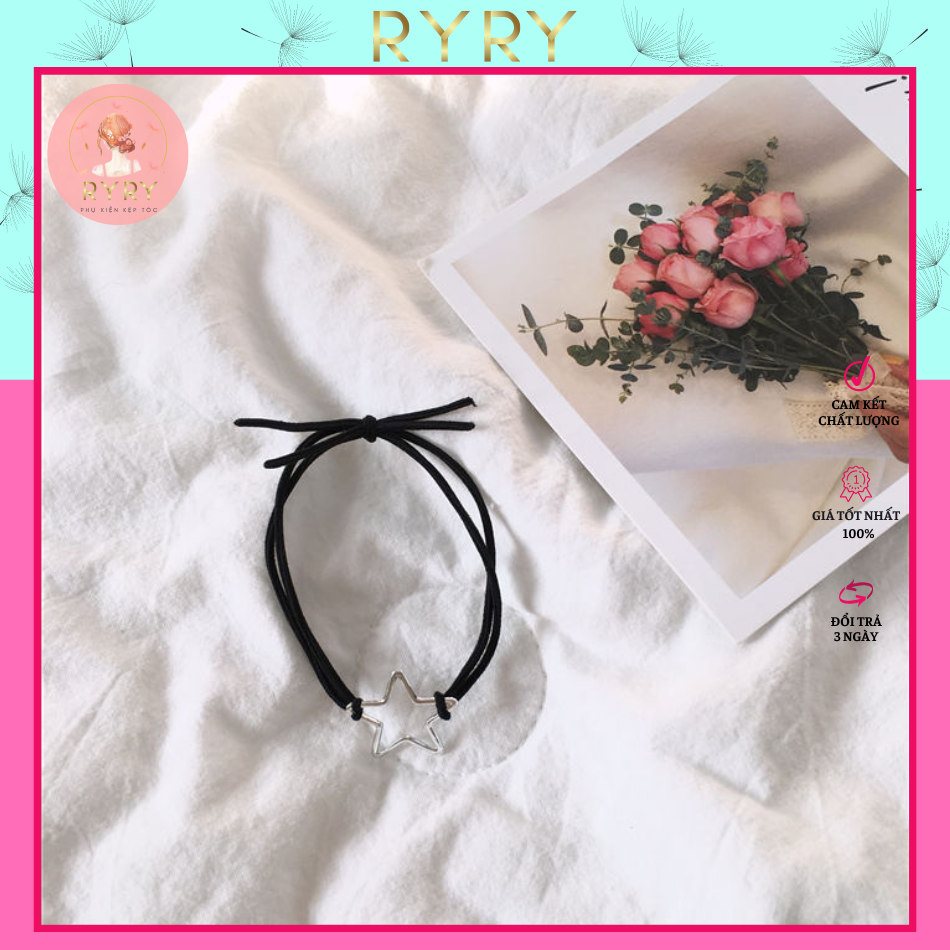 Dây cột tóc ngôi sao đơn giản cho nữ