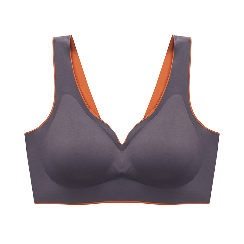 Bra comfortable seamless, lingeries thin stainless steel can prevent sagging breasts