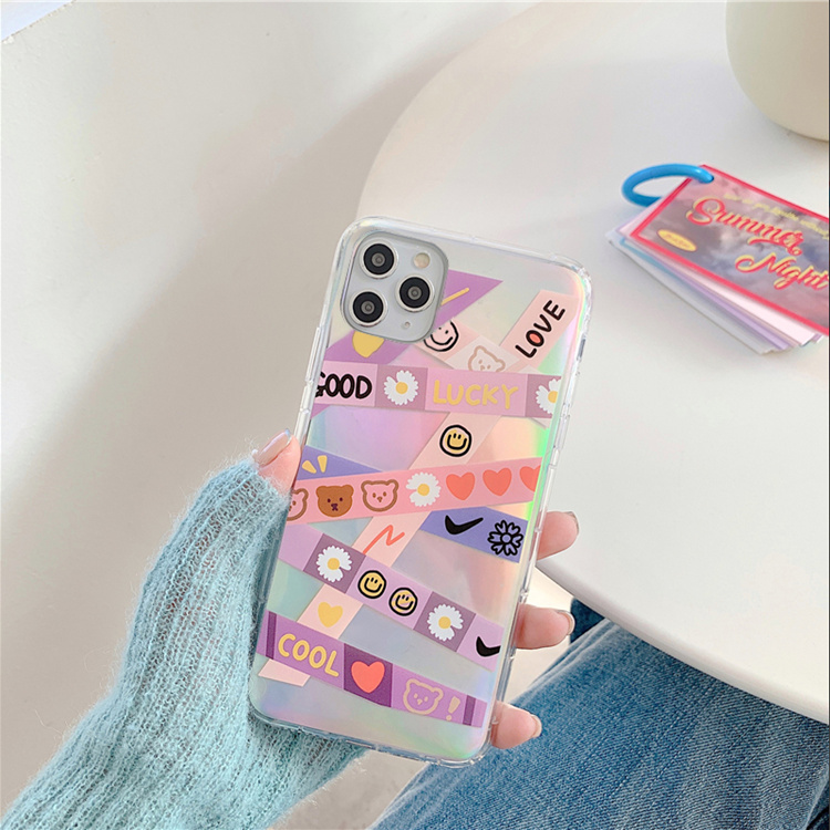 Ốp Lưng Silicon Chống Sốc Lucky Bear ( Kèm Miếng Phản Quang )