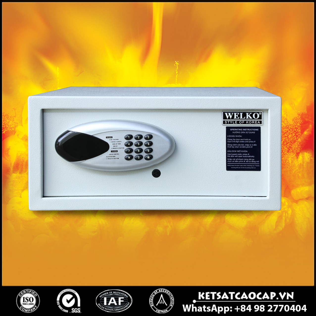 Két Sắt Khách Sạn Hotel Safes WELKO HS42 BD