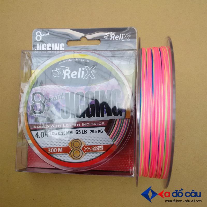Dây PE 8 lõi Thái Lan Relix Jigging 300M