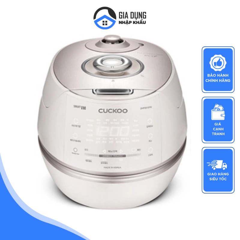 Nồi cơm điện cao tần cuckoo crp-chp1010fw, nồi cơm điện 1.8l, lòng nồi x-diamond, nồi cơm điện cho 4-8 người, nội địa hàn, bh 24 tháng