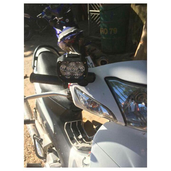 Đèn trợ sáng cho xe máy, xe điện Đèn L5 9 Led siêu sáng đi đêm, Đèn led cho xe máy hàng chuẩn chất lượng BẢO HÀNH 3 THÁNG