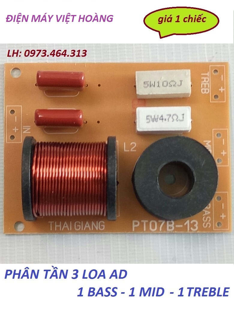 Mạch phân tần 3 loa cao cấp thái giảng - 1bas.1mid.1treble - giá 1 chiếc