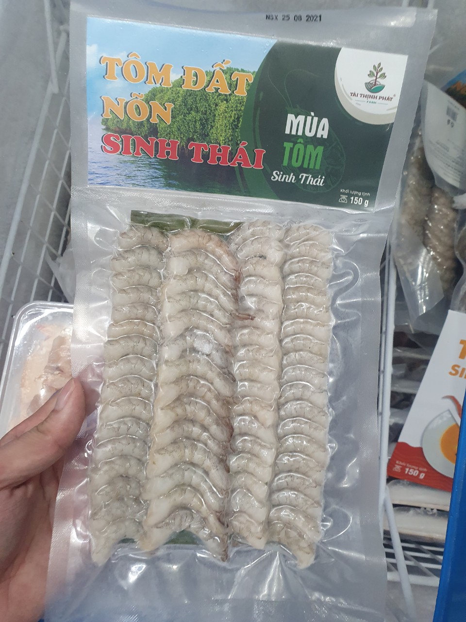 [Giao nhanh HCM] (150gram) nõn tôm đất đông lạnh, thịt tôm đất đông lạnh, tôm đất cà mau.