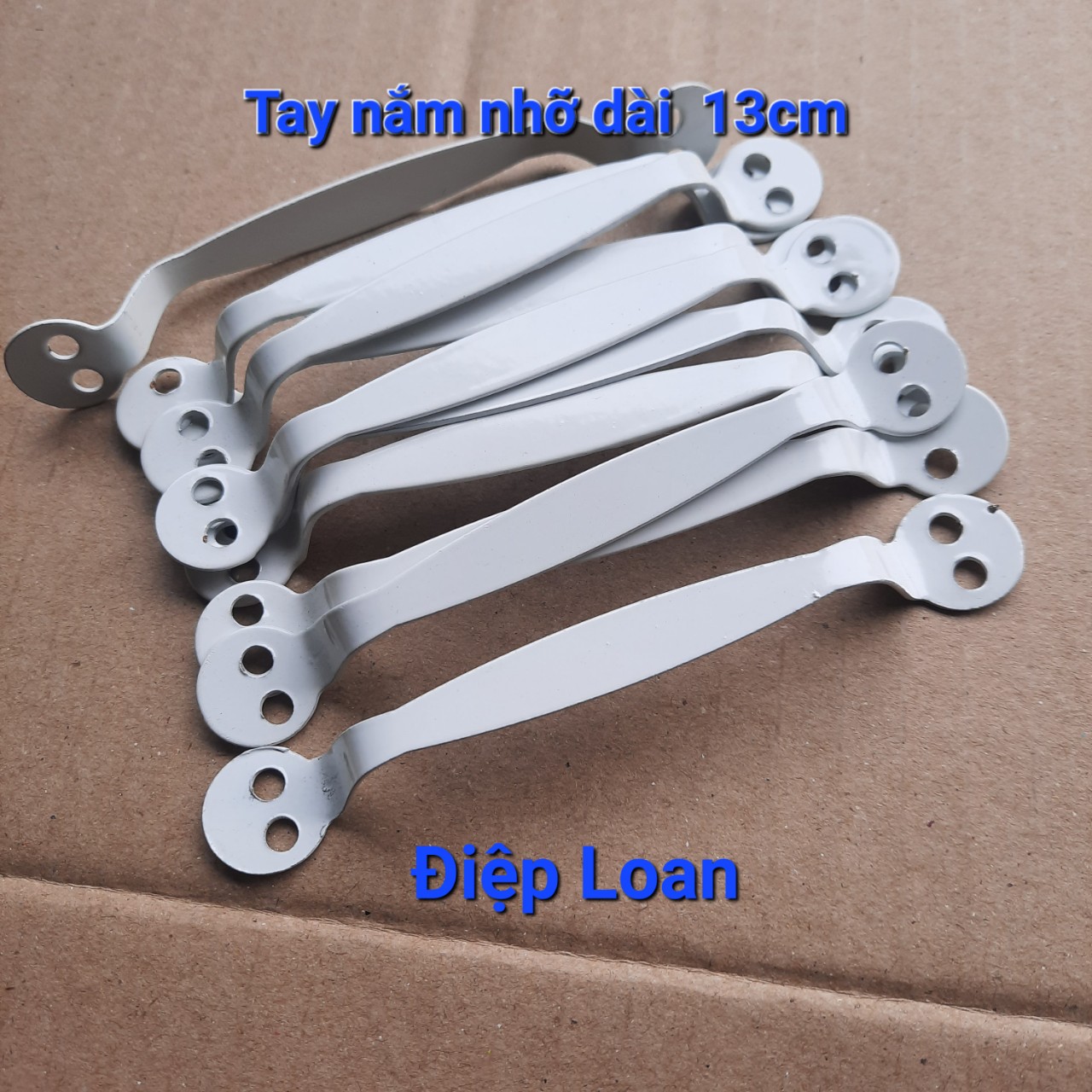 combo 10 tay nắm hợp kim, tay nắm cửa tủ gỗ, tủ nhôm. các loại tủ dài 130mm ( màu trắng)