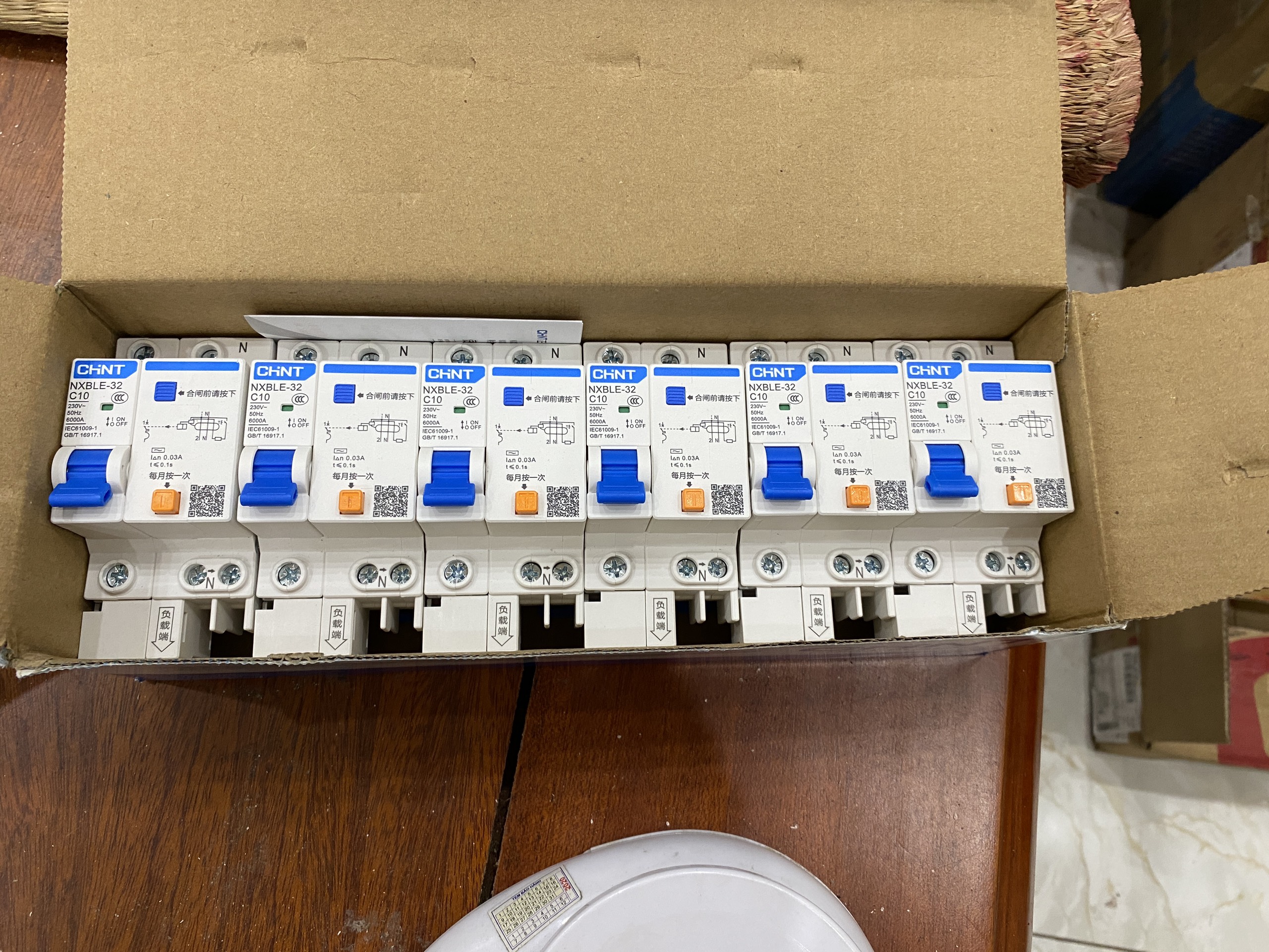 Atomat chống giật (RCBO) CHINT 1P+N 10A-20A