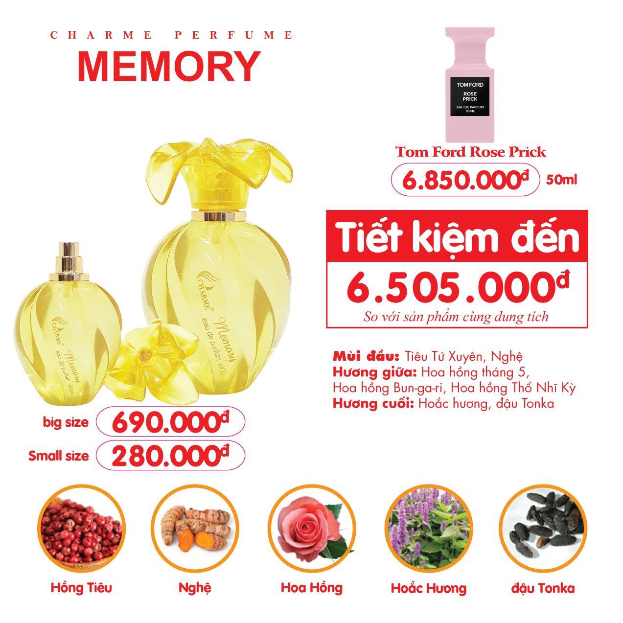 Nước hoa Memory 100ml - small size chai nhỏ