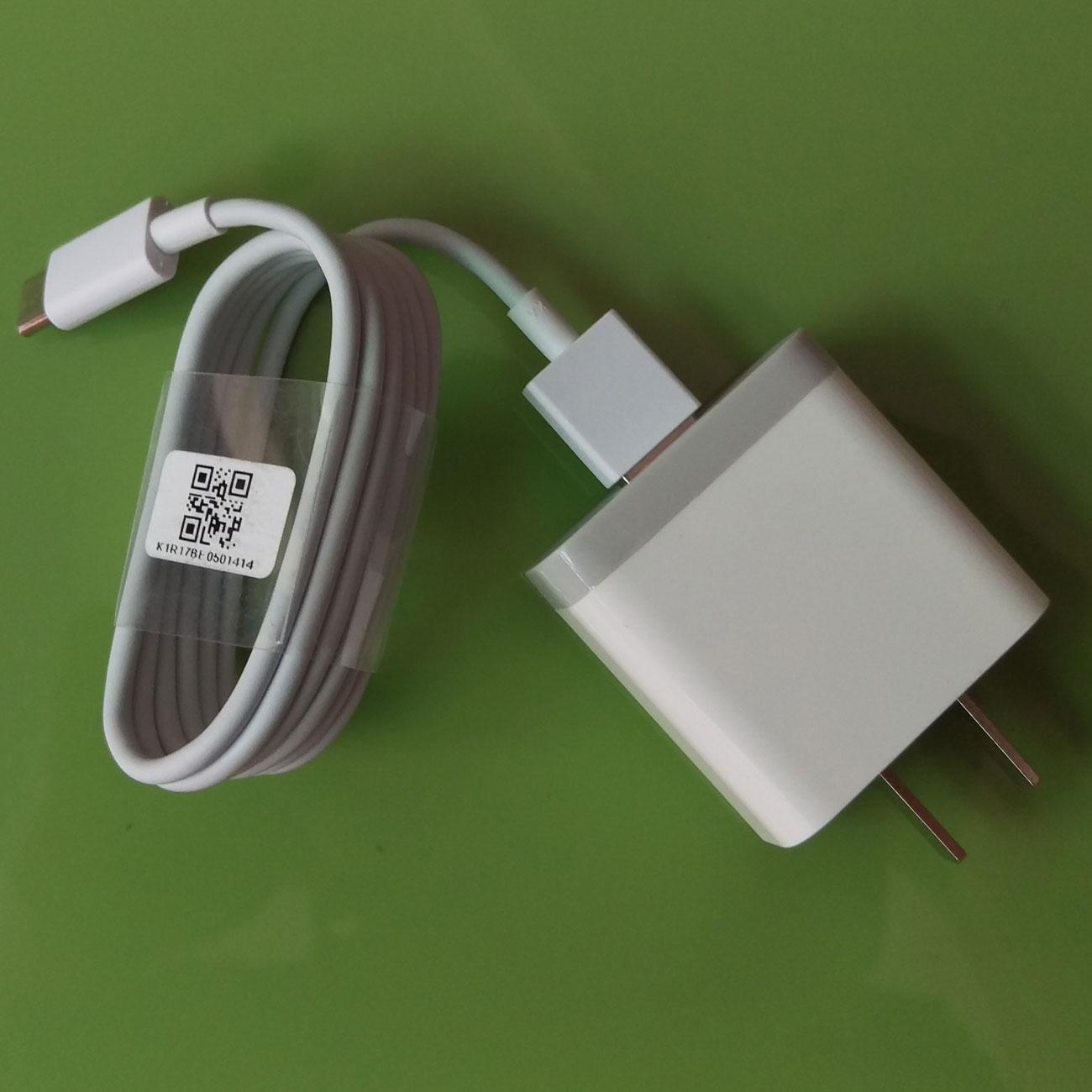 Bộ củ Sạc nhanh Xiaomi 5V-3A và Cáp sạc Xiaomi Type C (Trắng)