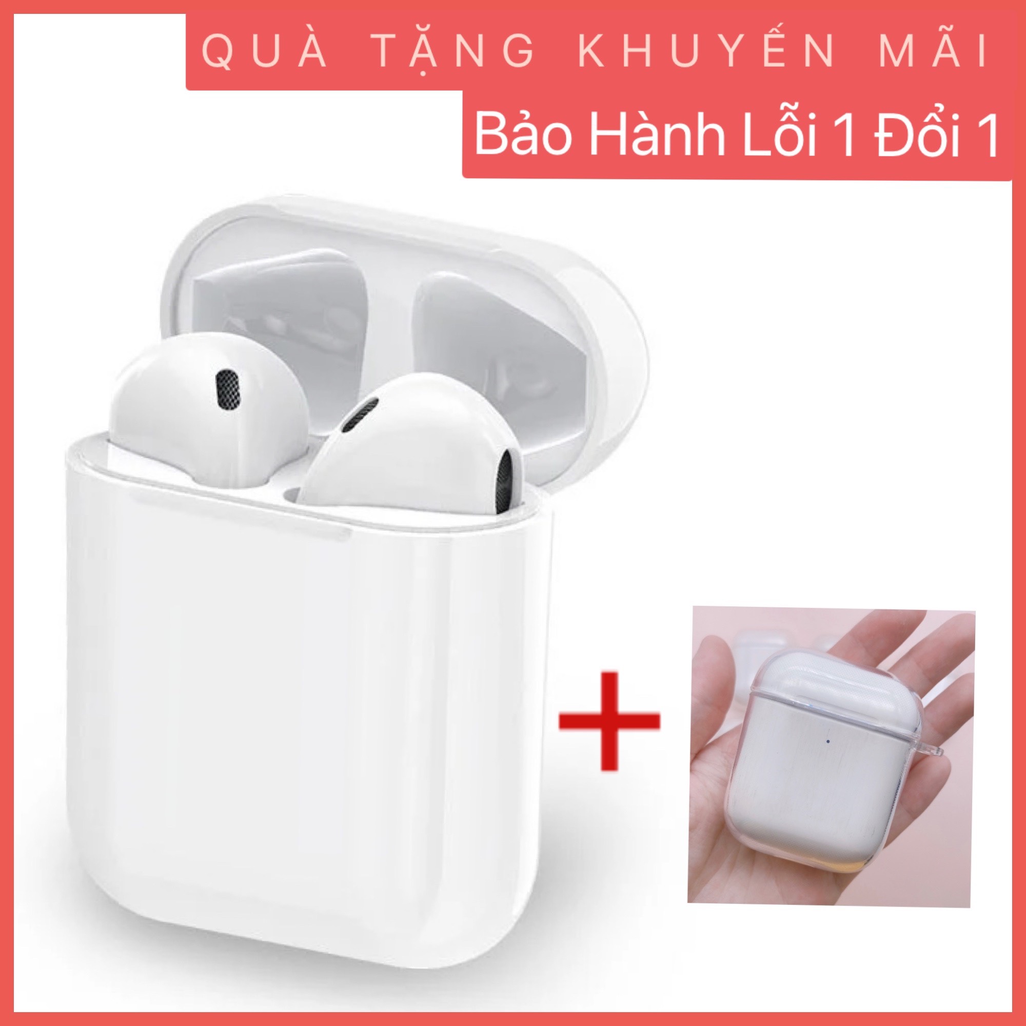 Tai nghe bluetooth 5.0 i12 tws bảo hành lỗi 1 đổi 1 hàng loại tốt kèm quà tặng