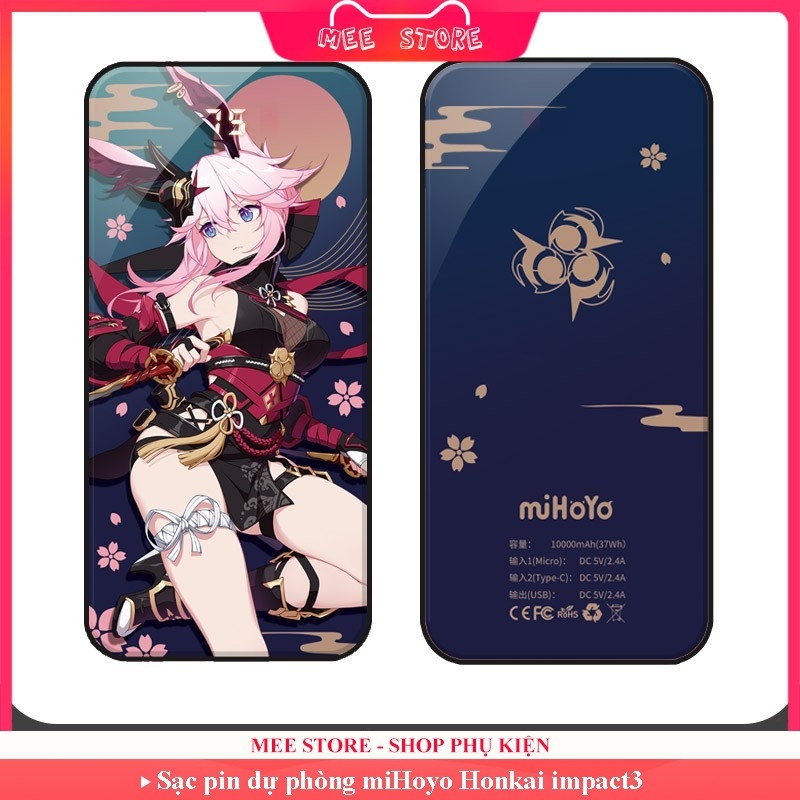 [miHoyo] Sạc dự phòng Honkai impact3 dung lượng 10.000mAh