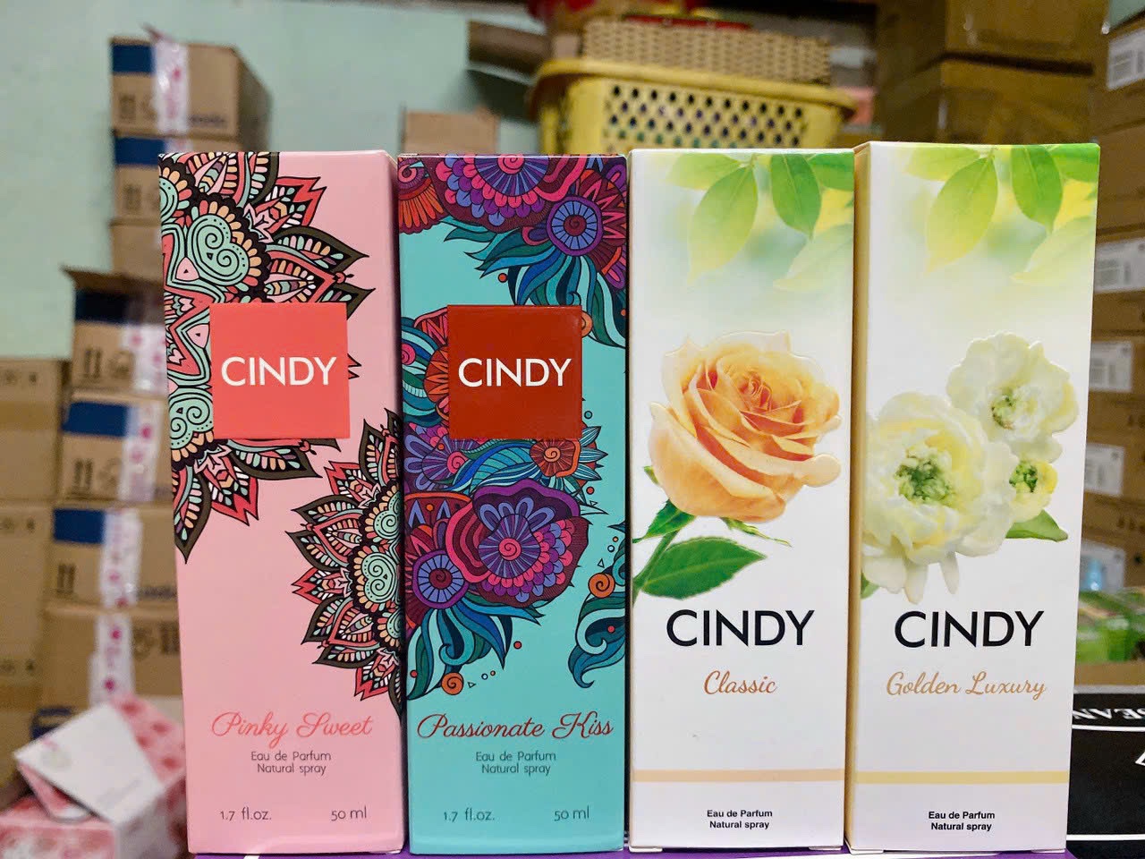 Nước hoa hương thơm Cindy 50ml-4 mùi
