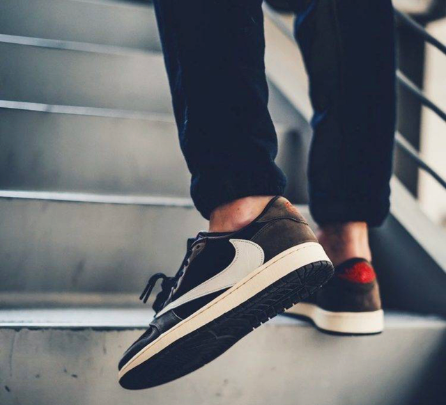 Giày Sneaker Travis scott Air J0rdan 1 low  ( Giày Thể Thao JD1 cổ thấp màu nâu)