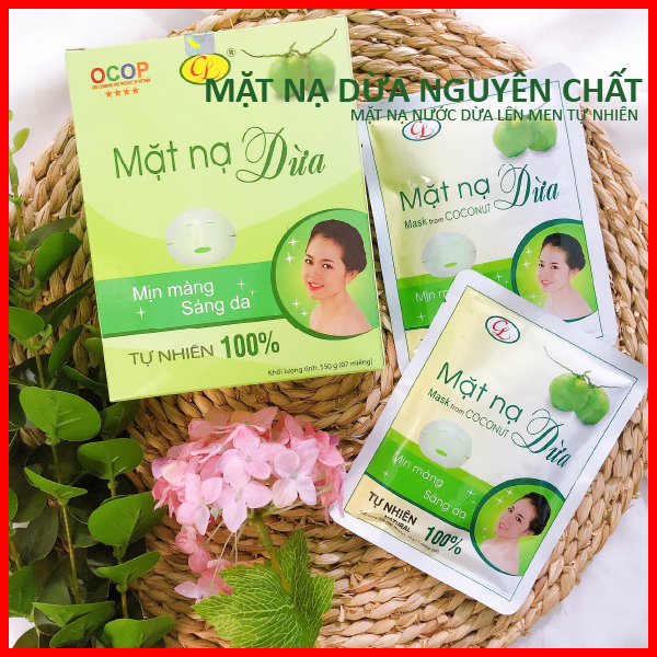 [HCM]Mặt Nạ Dừa Nguyên Chất Cửu Long