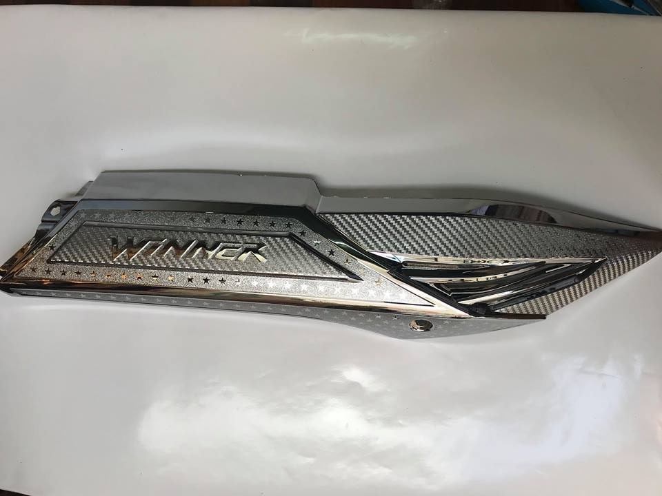 combo 2 món ốp bô mạ crom cho xe winner 150