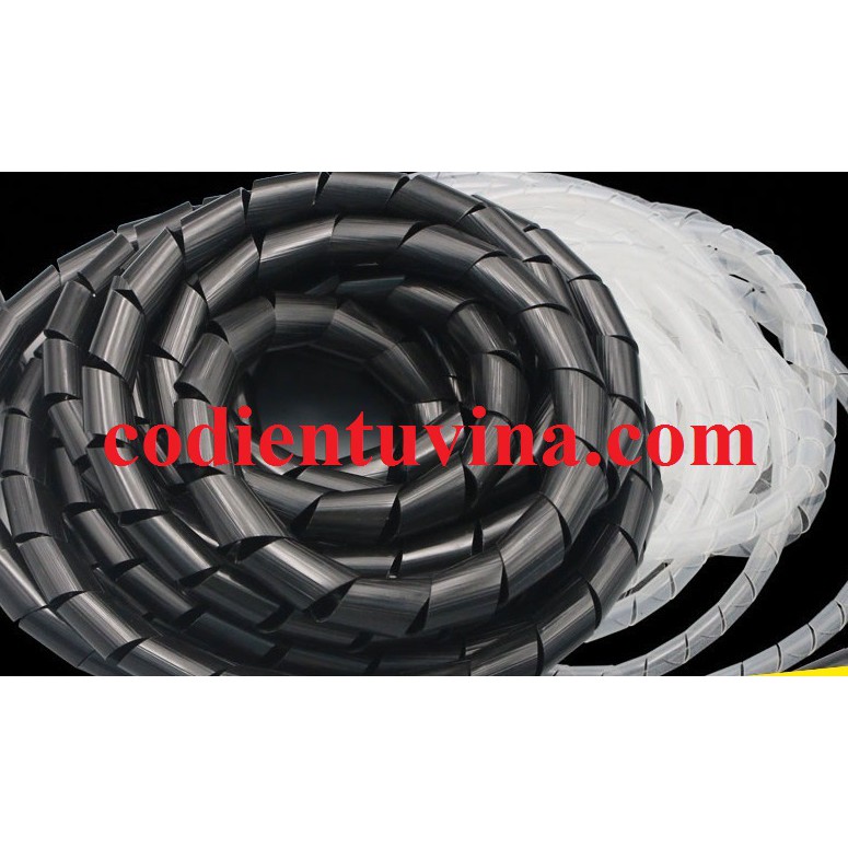 Dây xoắn nhựa đen (Spiral Tubes- hay Dây xoắn ruột gà) Màu đen phi 20