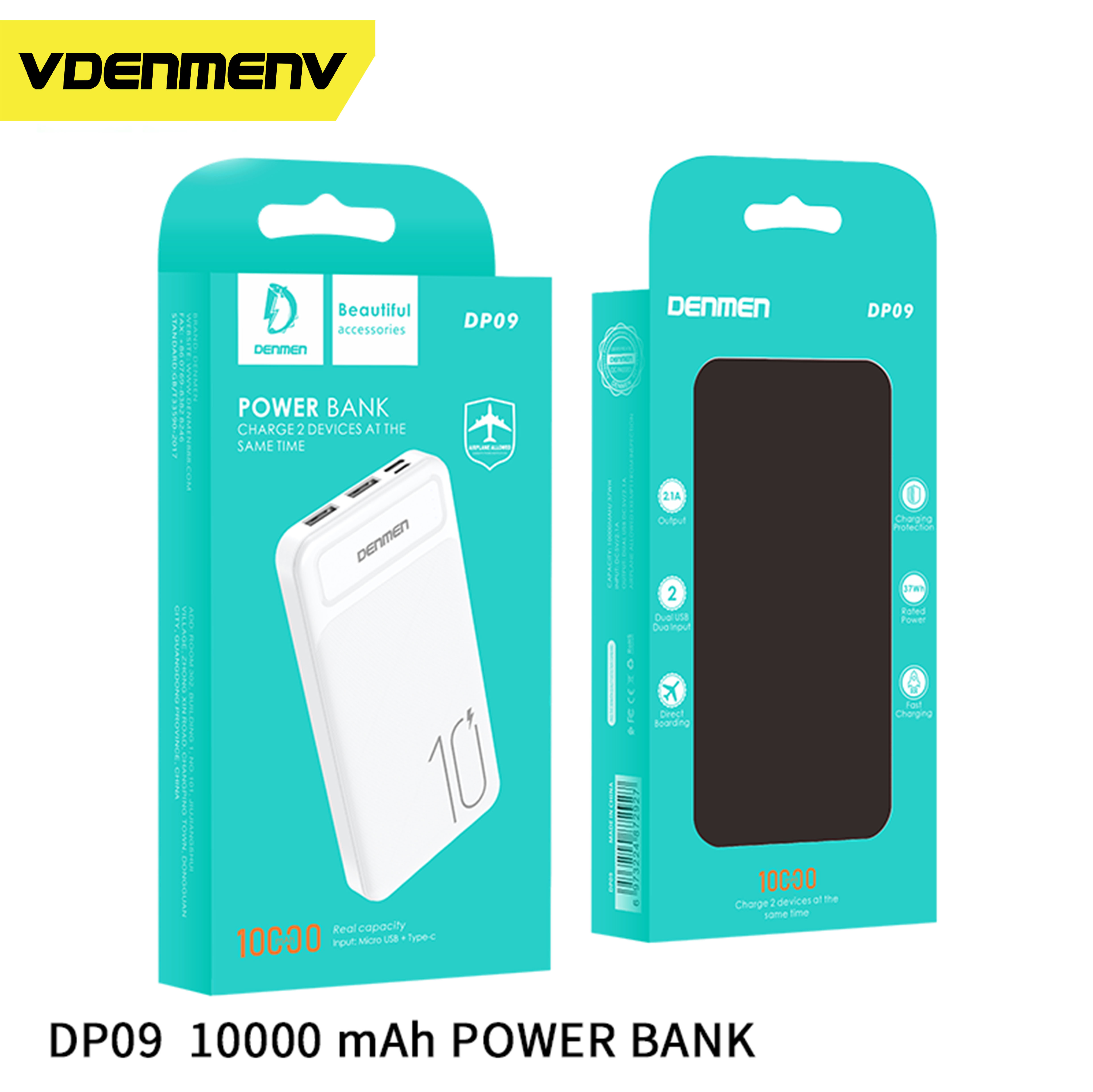 Sạc Dự Phòng Denmen DP09
