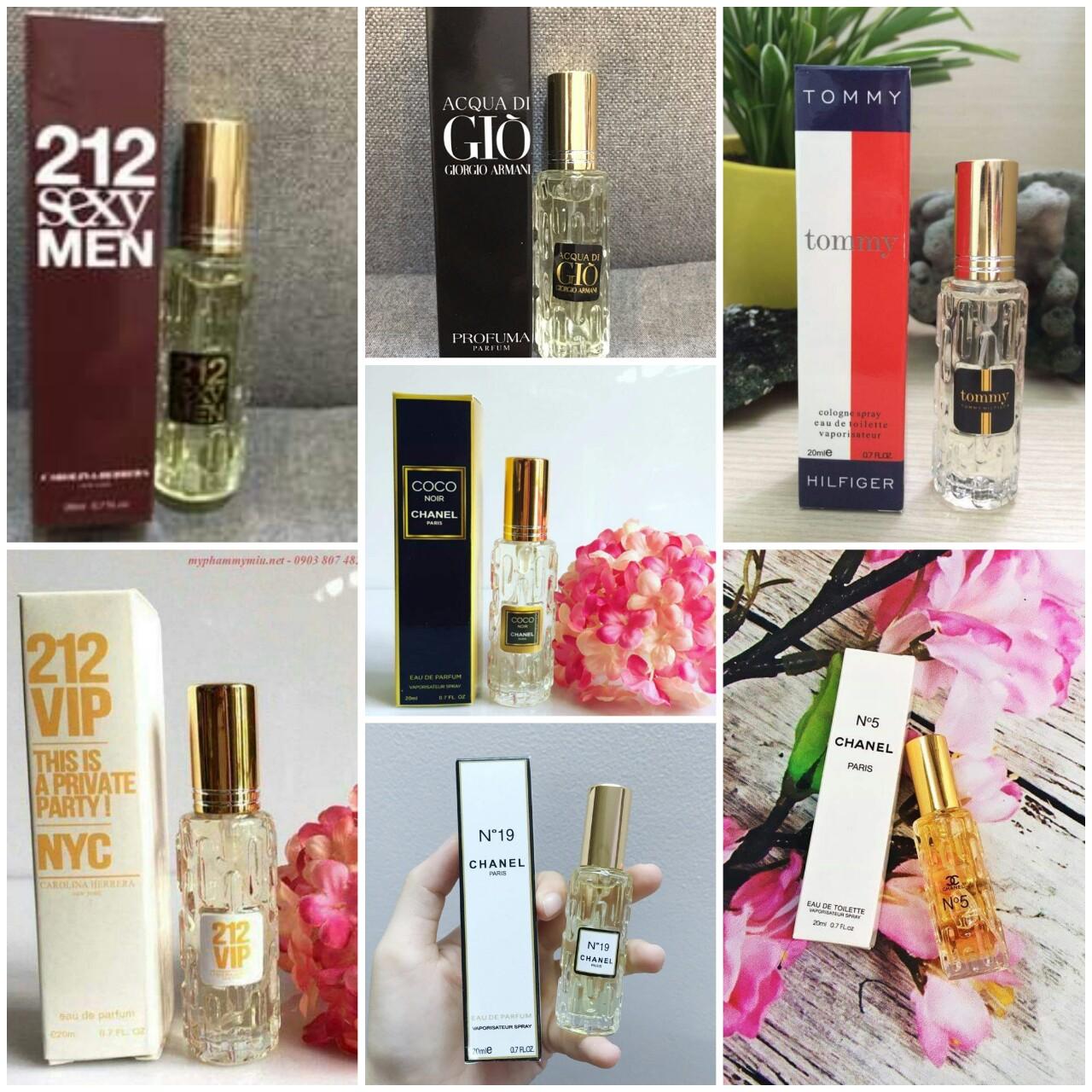 Combo 3 chai Nước hoa chiết mini 20ml dạng xịt